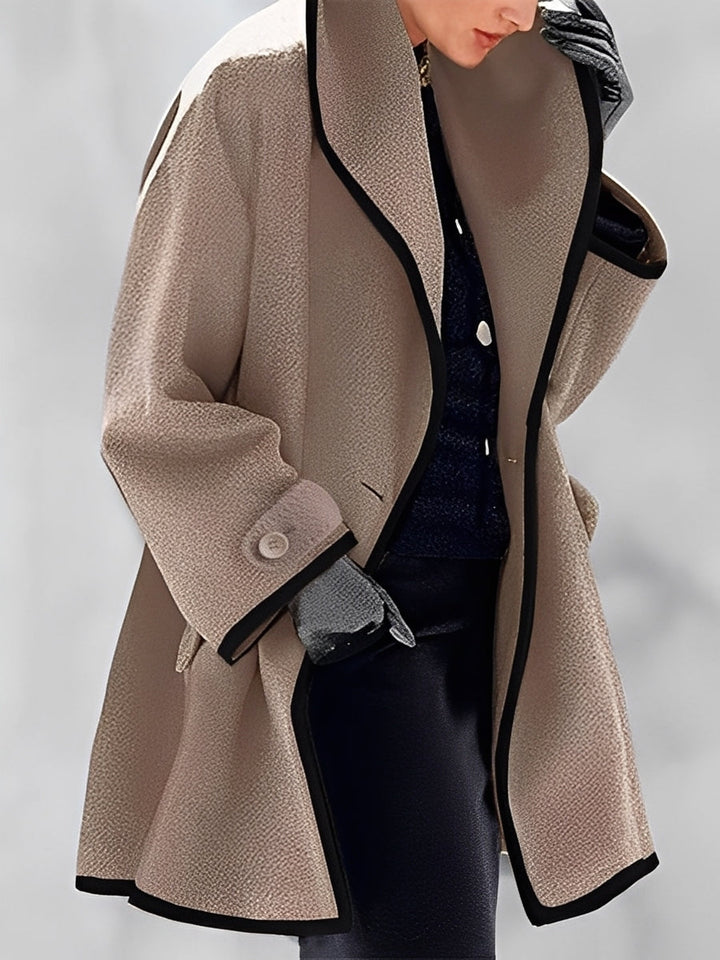 Mikayla - Warmer Damen-Wollmantel mit Kapuze