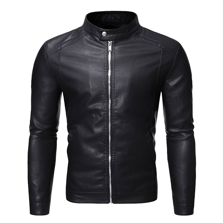 Theodore - Robuste, eng anliegende Herrenlederjacke