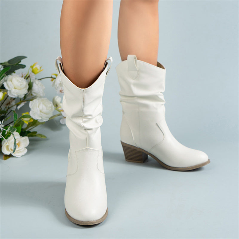 Mirabel - Damen-Cowboystiefel aus Leder im klassischen Stil