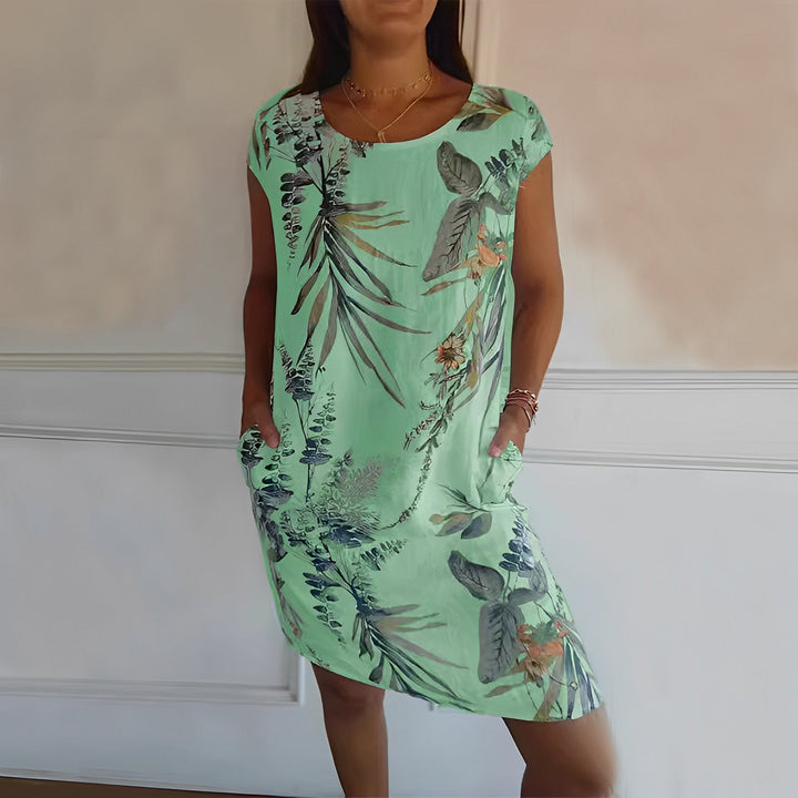 Jocelyn - Bequemes, lockeres Damenkleid mit Muster
