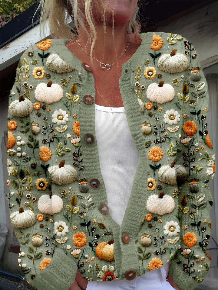 Kandace - Schicker Cardigan mit Blumenmuster für Damen