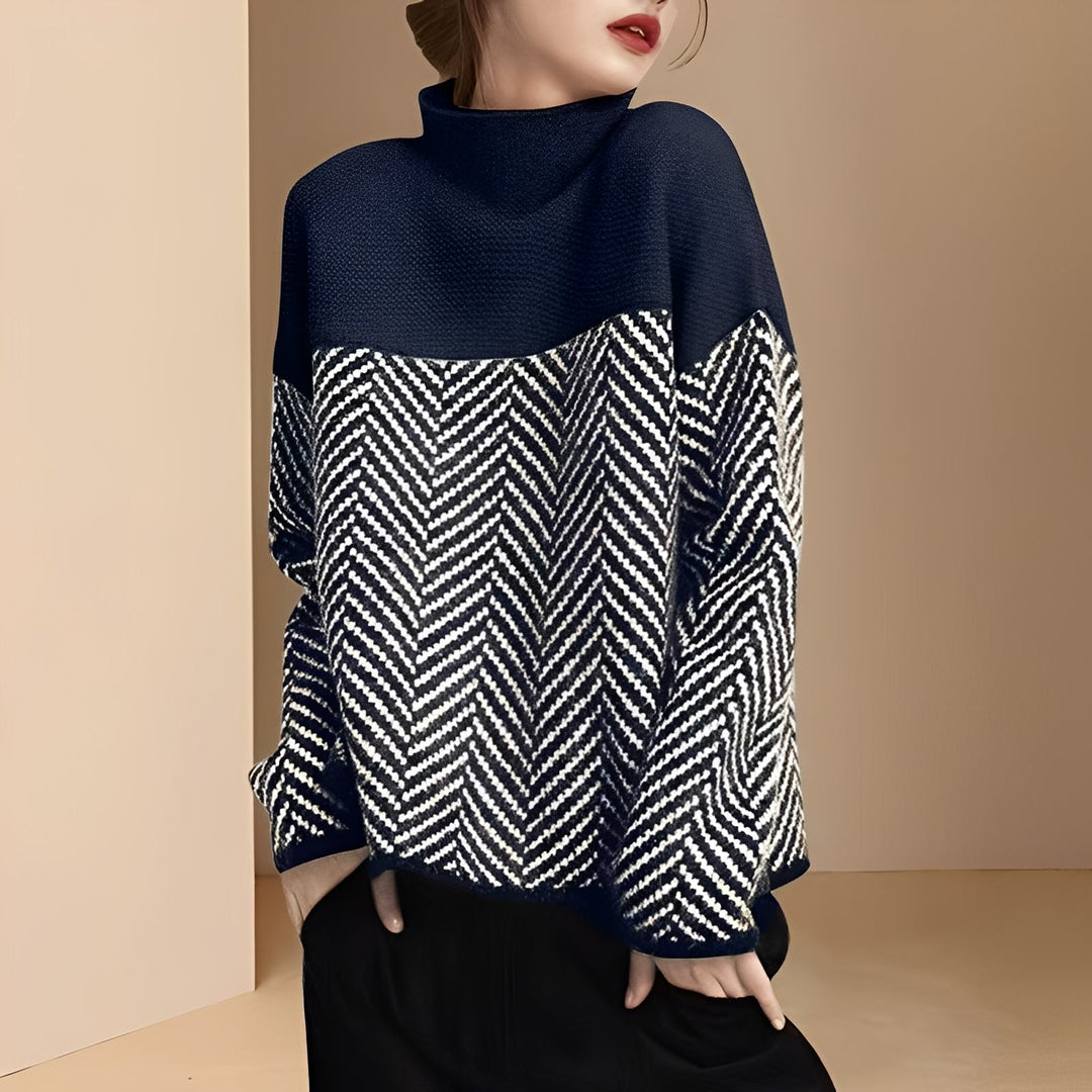 Antonia - Schicker Patchwork-Pullover für Frauen