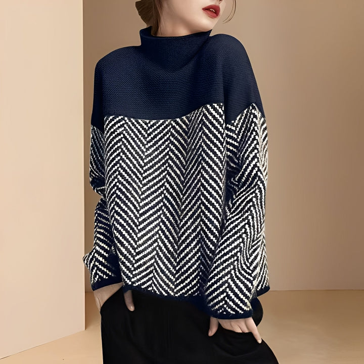 Antonia - Schicker Patchwork-Pullover für Frauen