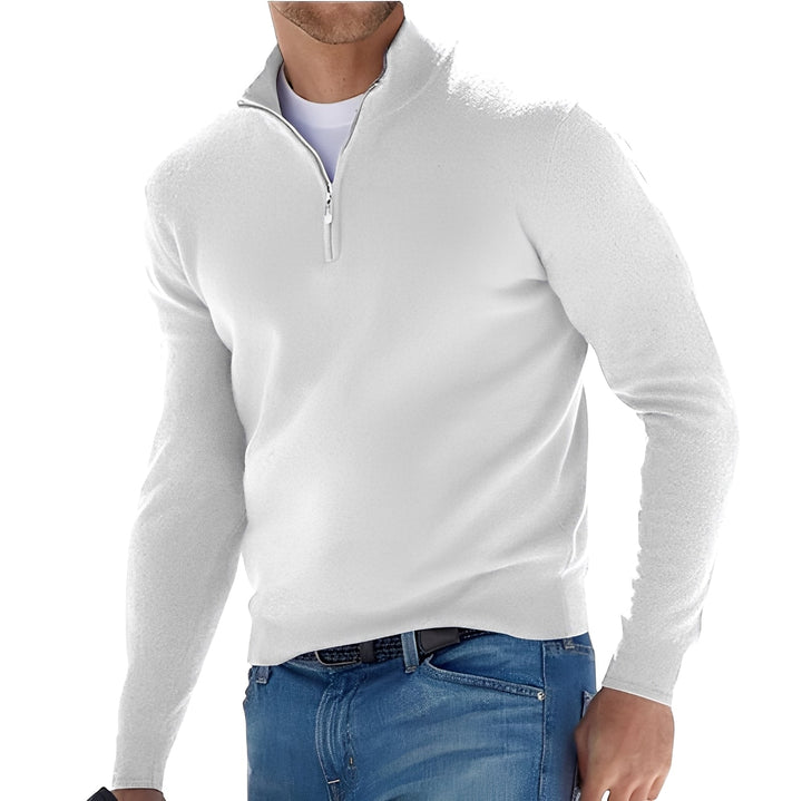 Nash - Herrenpullover mit lockerem Zipper