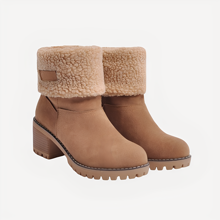 Claudia - Stylische, warme Winterstiefel mit Absatz für Damen