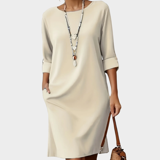 Laure – Fließendes Kleid mit geradem Schnitt und zeitlosem Stil