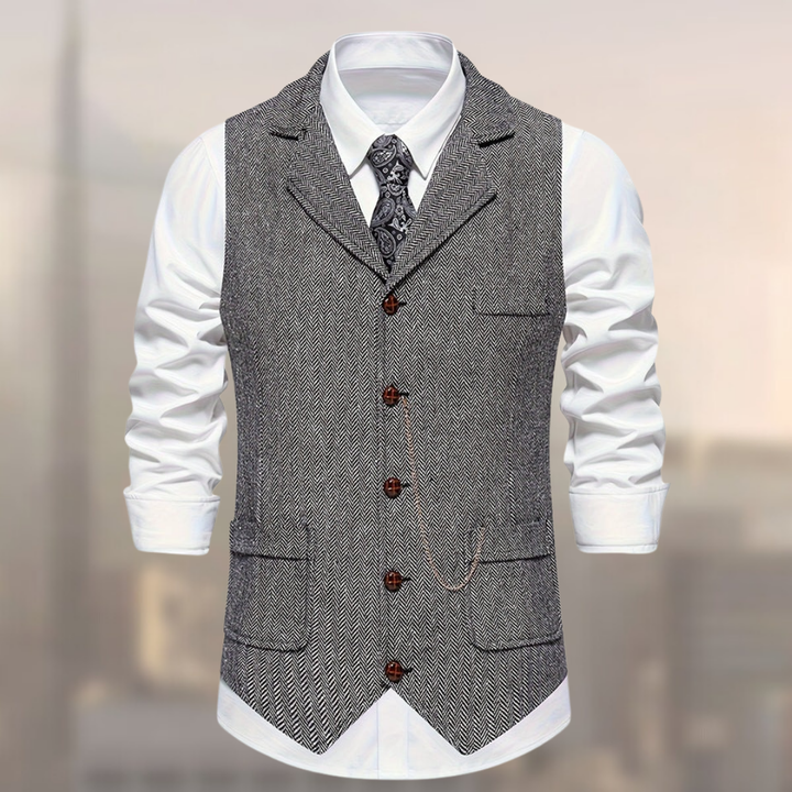 Lincoln - Gilet Chevron Retro Modern