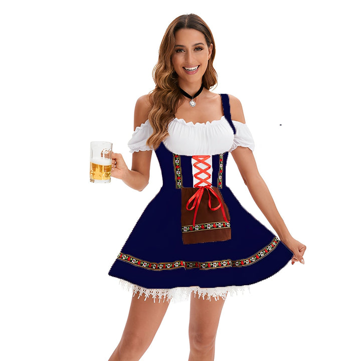 Adella - Schickes Oktoberfest-Dirndl kurzes Kleid für Damen