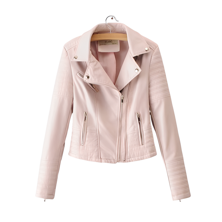 Cherie - Modische, schmale Damenlederjacke