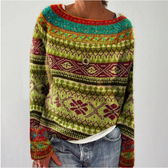 Emma - Bequemer Retro-Pullover Frauenmode