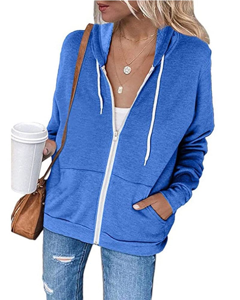 CloudZip - Weiche Baumwoll-Mischung Sweatshirt