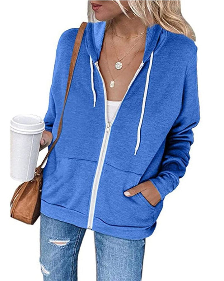 CloudZip - Weiche Baumwoll-Mischung Sweatshirt