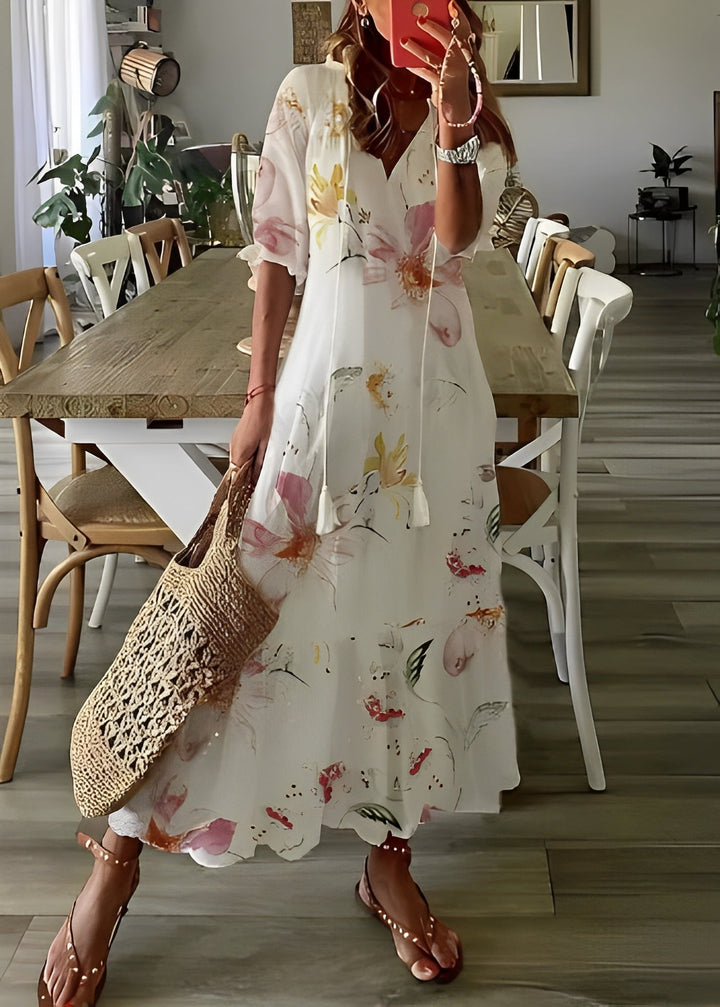 Georgina - Damen A-Linien-Kleid mit Blumen