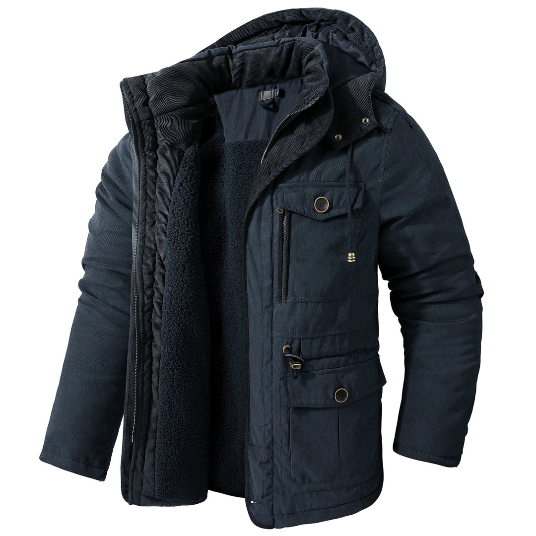 Daren - Warme Herrenjacke mit Kapuze