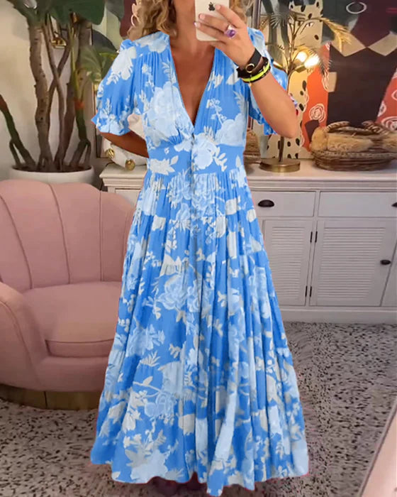 Irene – Schmeichelndes Kleid mit Gummizug in der Taille