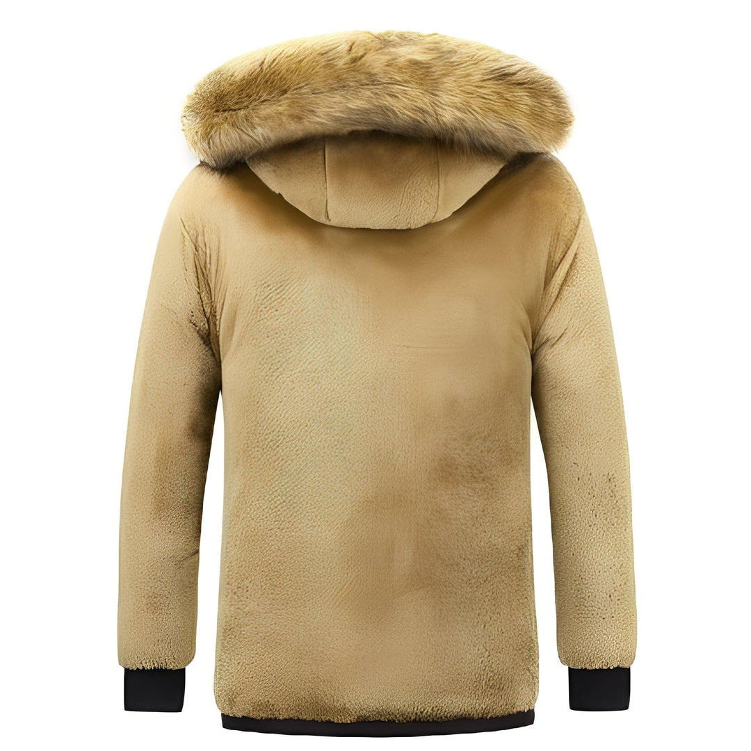Crispian - Wärmerer Parka-Mantel mit abnehmbarer Kapuze für Männer