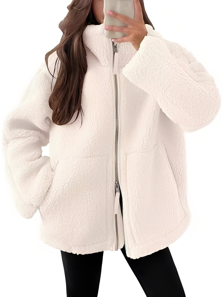 Rowena - Elegante Wolljacke mit Reißverschluss für Damen