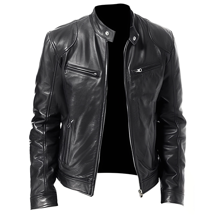 Jaron - Moderne Herren PU-Lederjacke