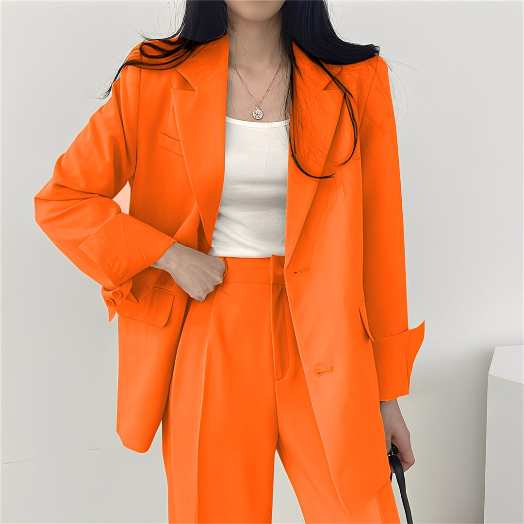 Alethea - Schickes Set aus weiter Jacke und Hose für Damen
