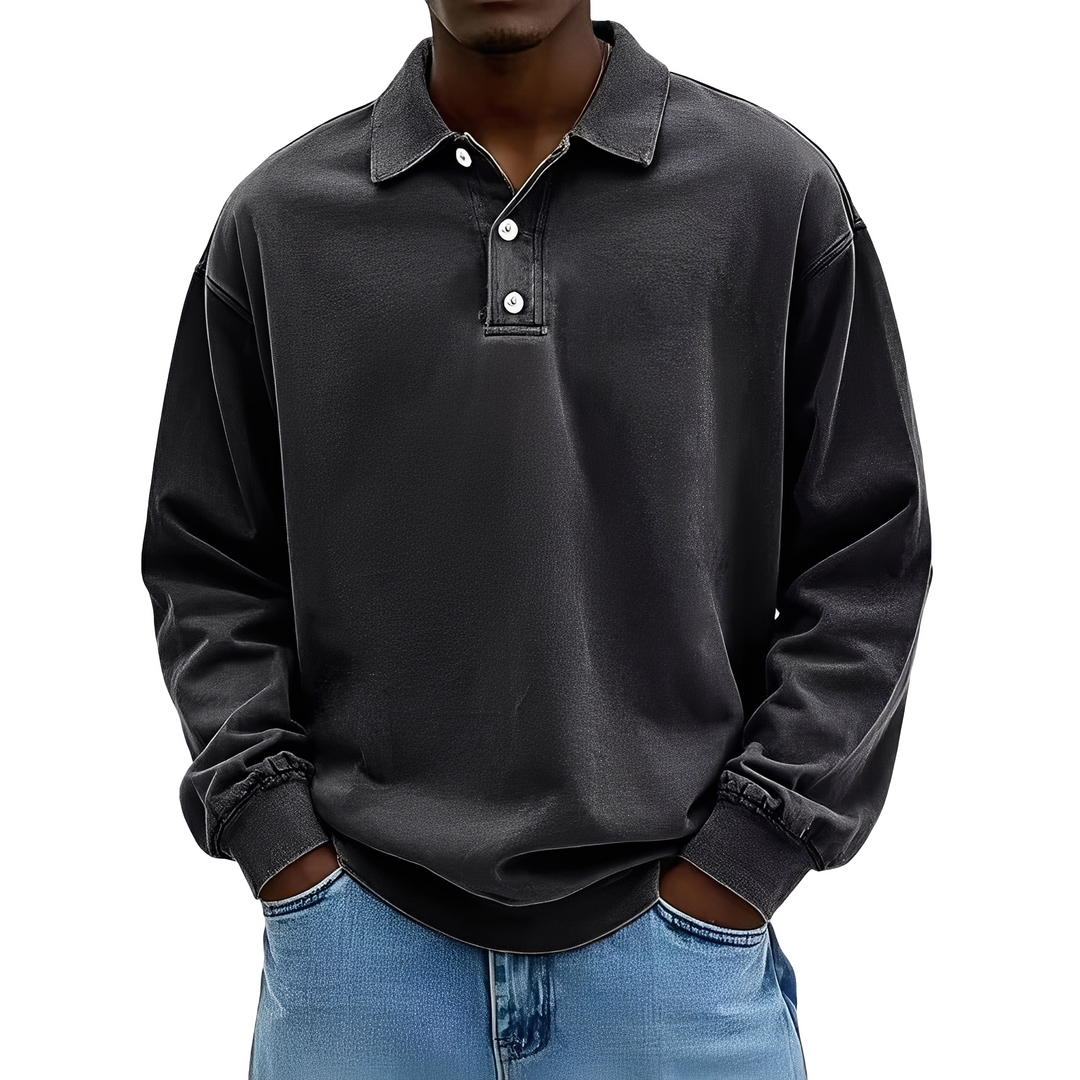 Chris - Klassisches, dickes Herren-Langarmshirt