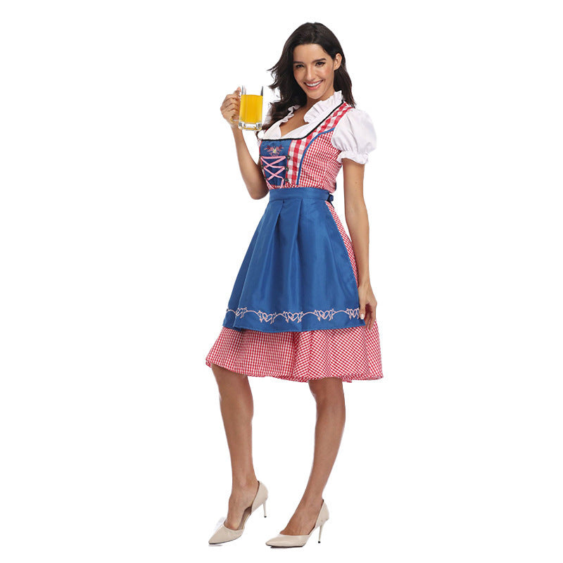 Josepha - Damen Klassisches Midi Oktoberfest Dirndl Kleid