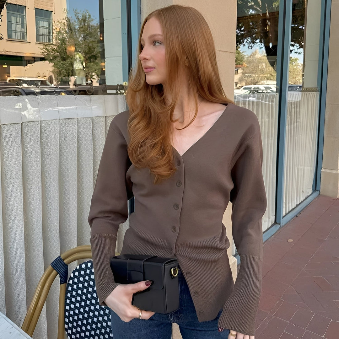 Deziree - Schicker, eng geschnittener Cardigan-Mantel für Damen
