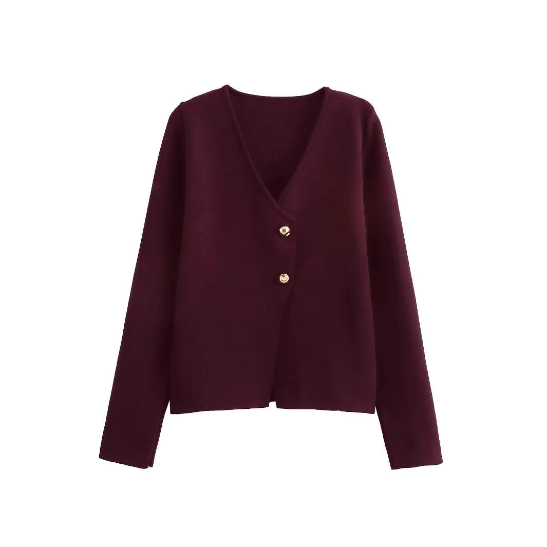 Sherry - Enge, figurbetonte Damen-Strickjacke