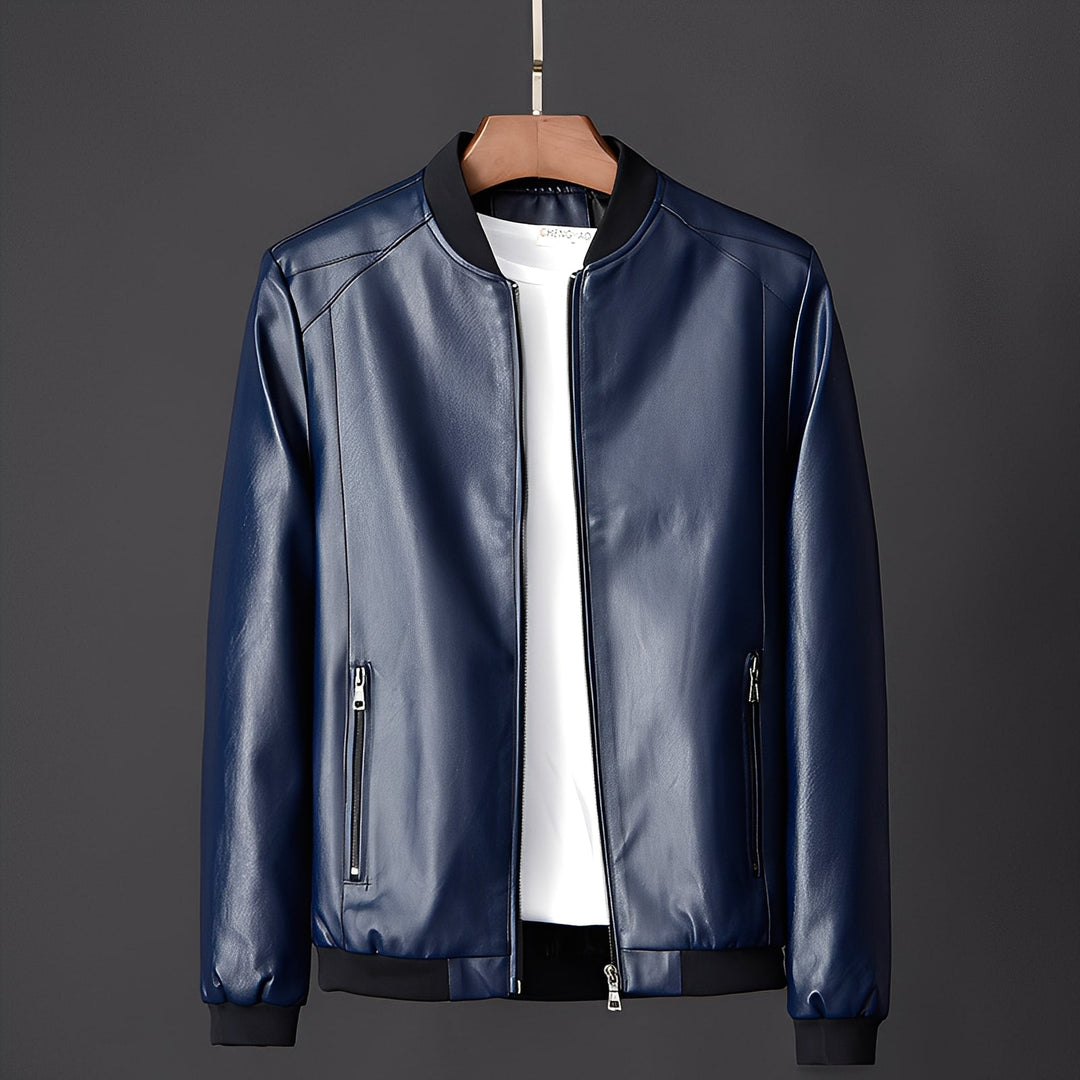 Jeremy - Modische Herren-Biker-Lederjacke