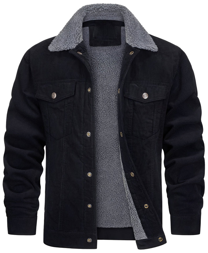 Mack - Klassische Cord-Plüschjacke für Herren