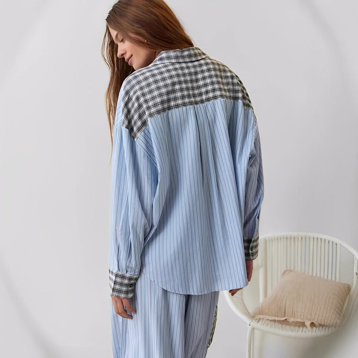 Elenora - Bequemes, lässiges Schlafanzug-Set für Damen, zweiteilig