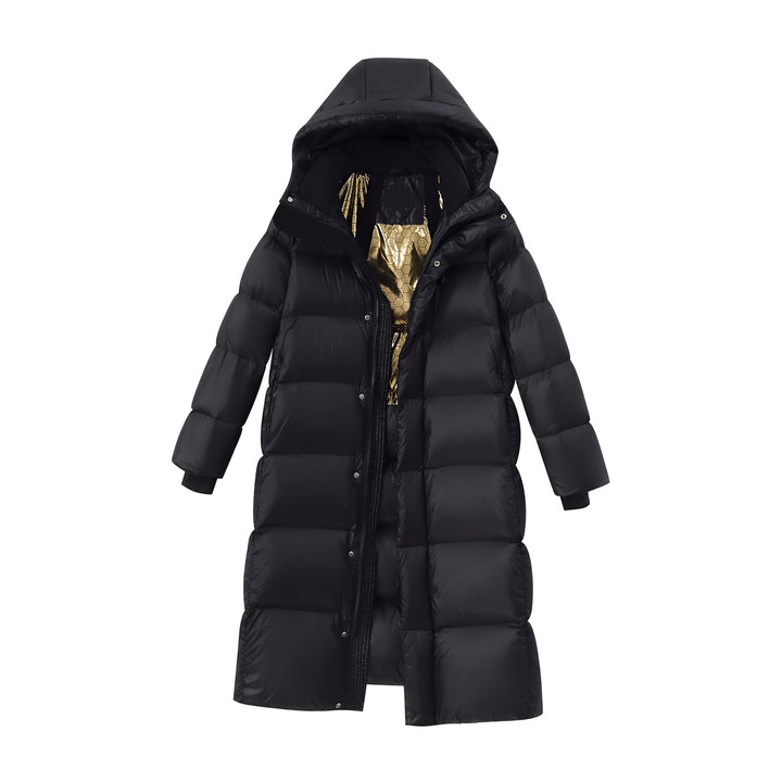 Mildred - Bequeme lange Daunenjacke für Damen