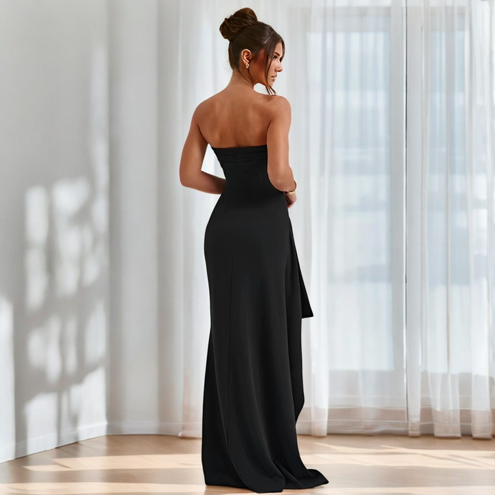 Camille - Elegantes trägerloses langes Frauenkleid