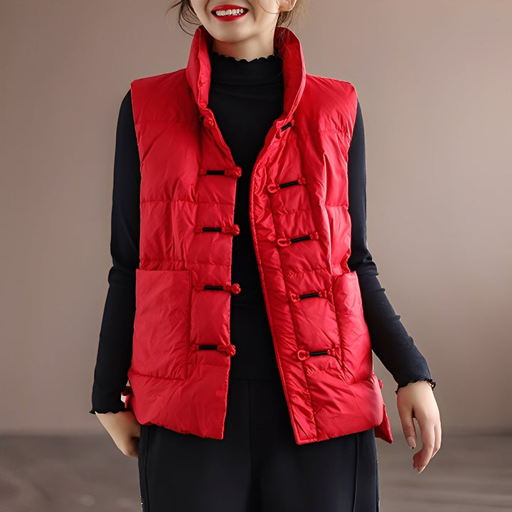 Amayah - Gemütliche Winterweste mit Taschen für Damen