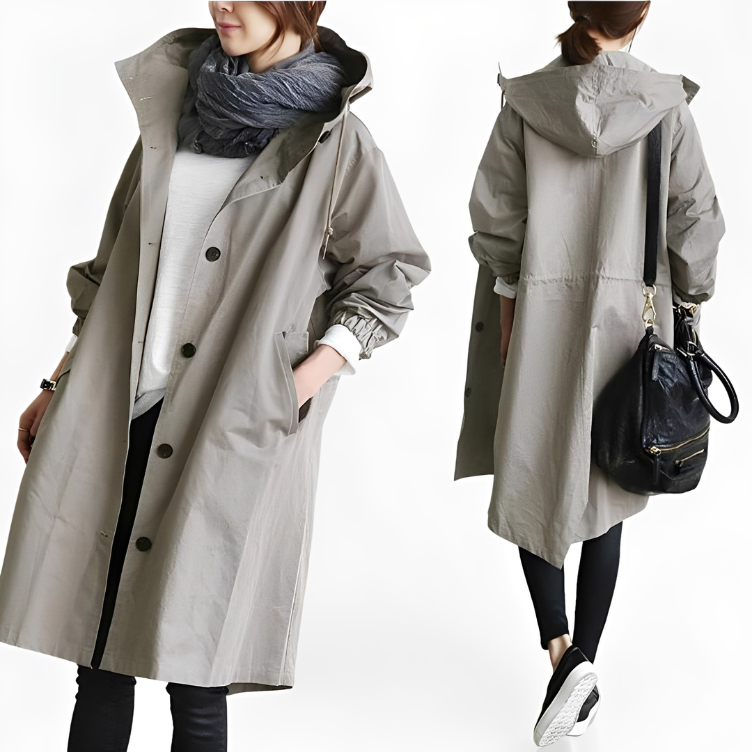 Giselle - Frauen-Regenjacke mit Kapuze, wasserfest