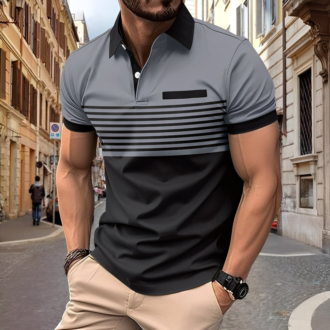 Rayden - Schickes Herren-Polohemd mit Streifen