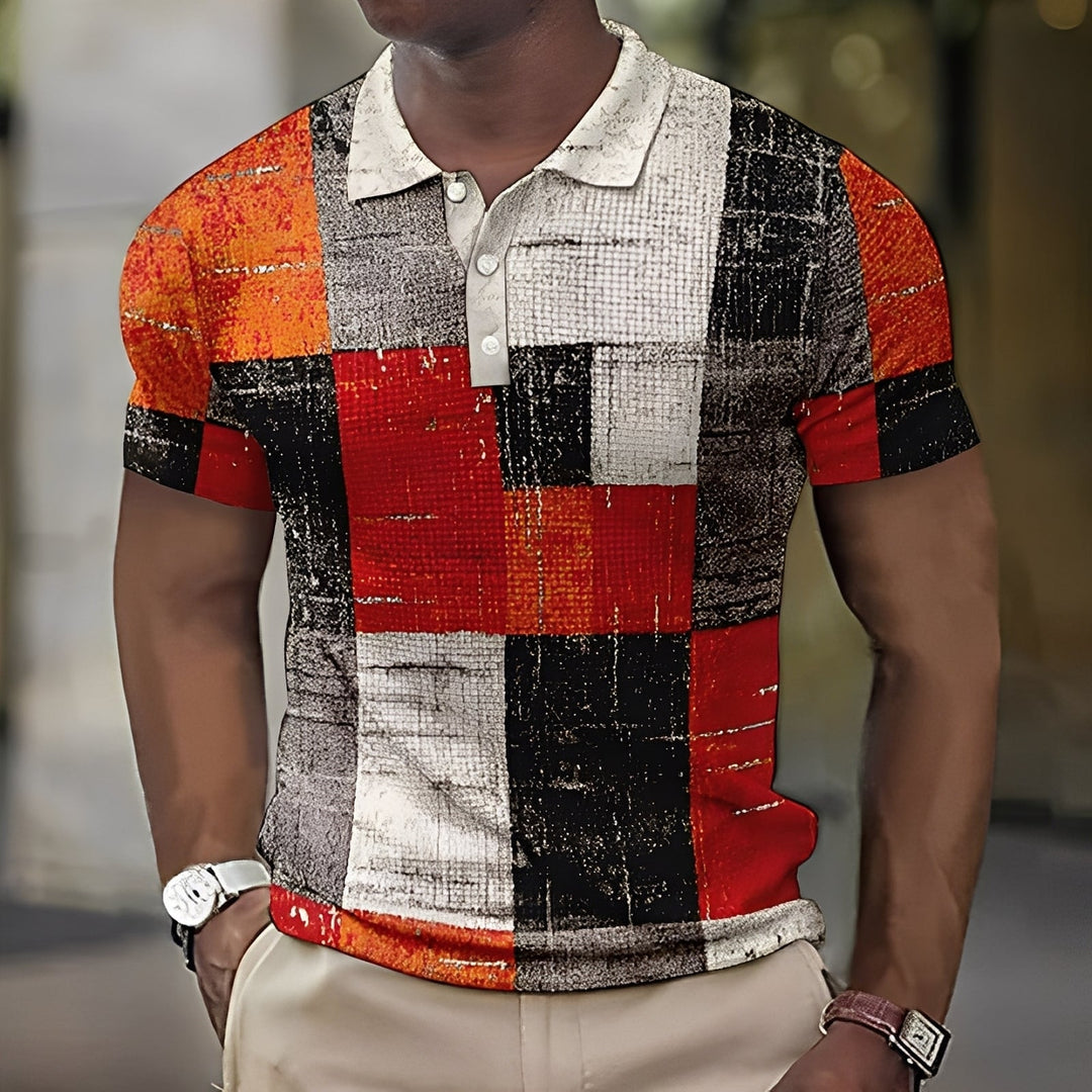 Reginald - Stilvolles buntes Poloshirt für Herren