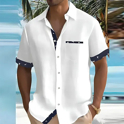 Flavus - Elegantes Sommerhemd für Herren Kurzarm