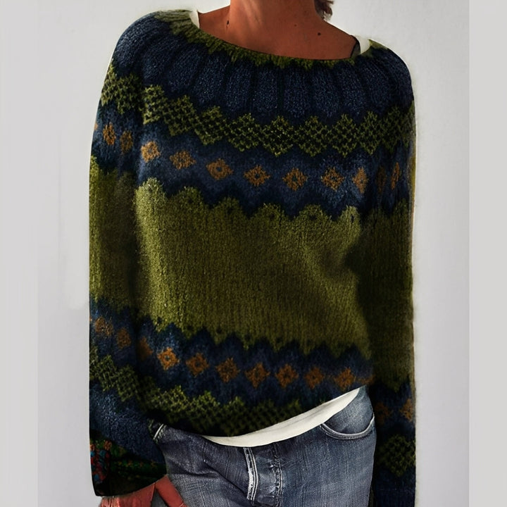 Heather - Traditioneller Damenpullover mit Design
