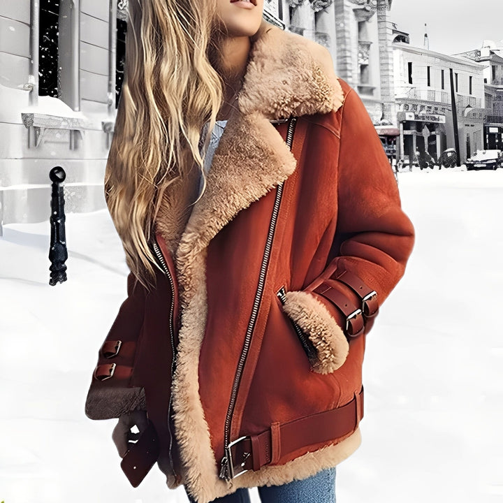 Cassandra - Warme Woll-Wildlederjacke für Damen