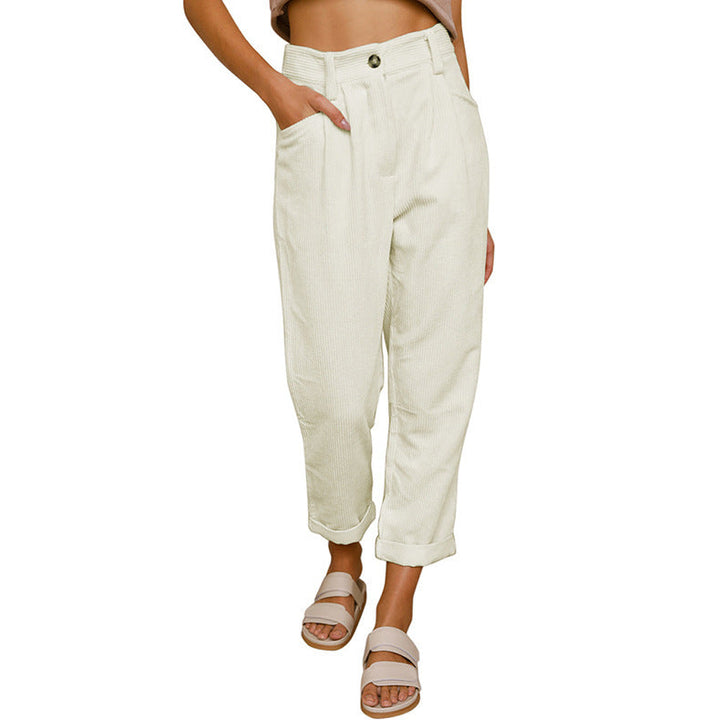 Chelsie - Bequeme Damen-Cordhose mit hohem Bund