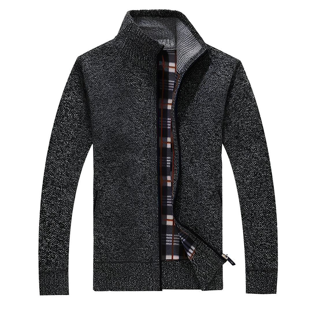 Malinda - Eleganter Cardigan für Herren mit weichem Fleecefutter