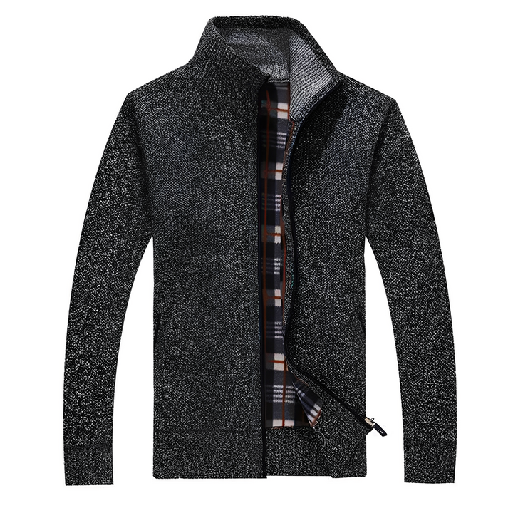 Malinda - Eleganter Cardigan für Herren mit weichem Fleecefutter