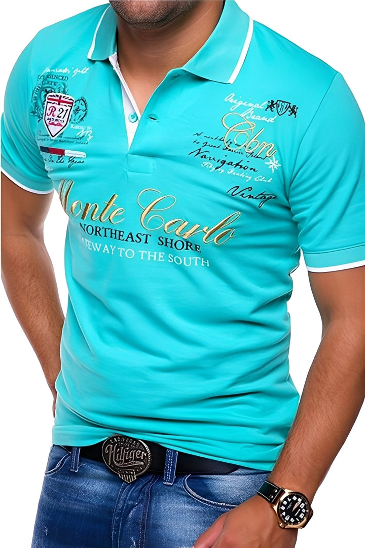 Brent - Komfortables Poloshirt mit Muster für Herren