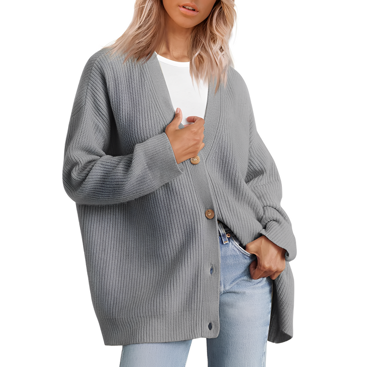 Christal - Komfortabler, weit geschnittener Damen-Cardigan
