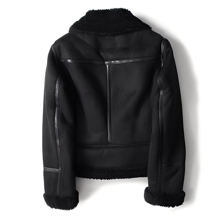 Yasmine - Warme Damen-Bikerjacke aus Lammfell