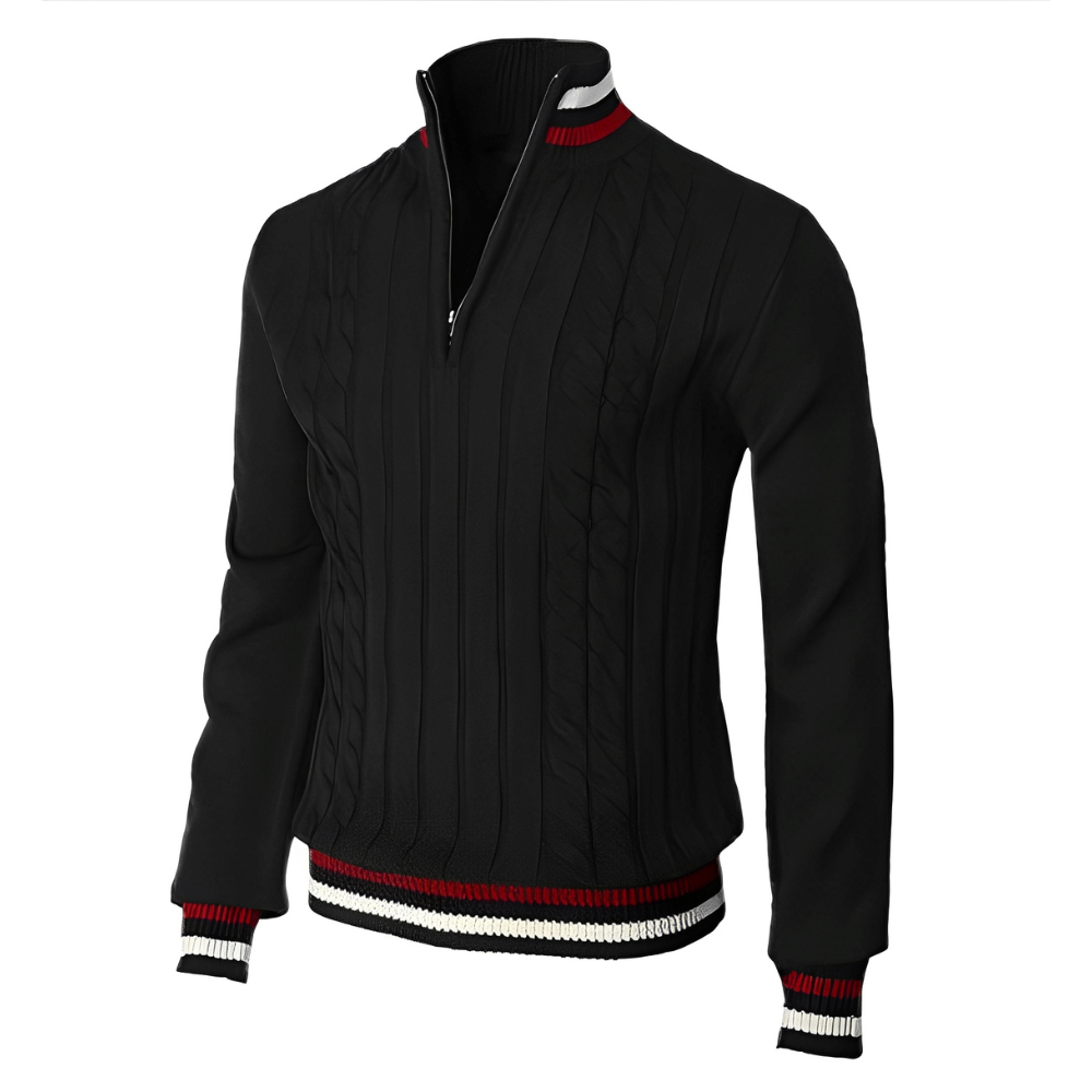 Derick - Moderner Herrenpulli mit Zipper