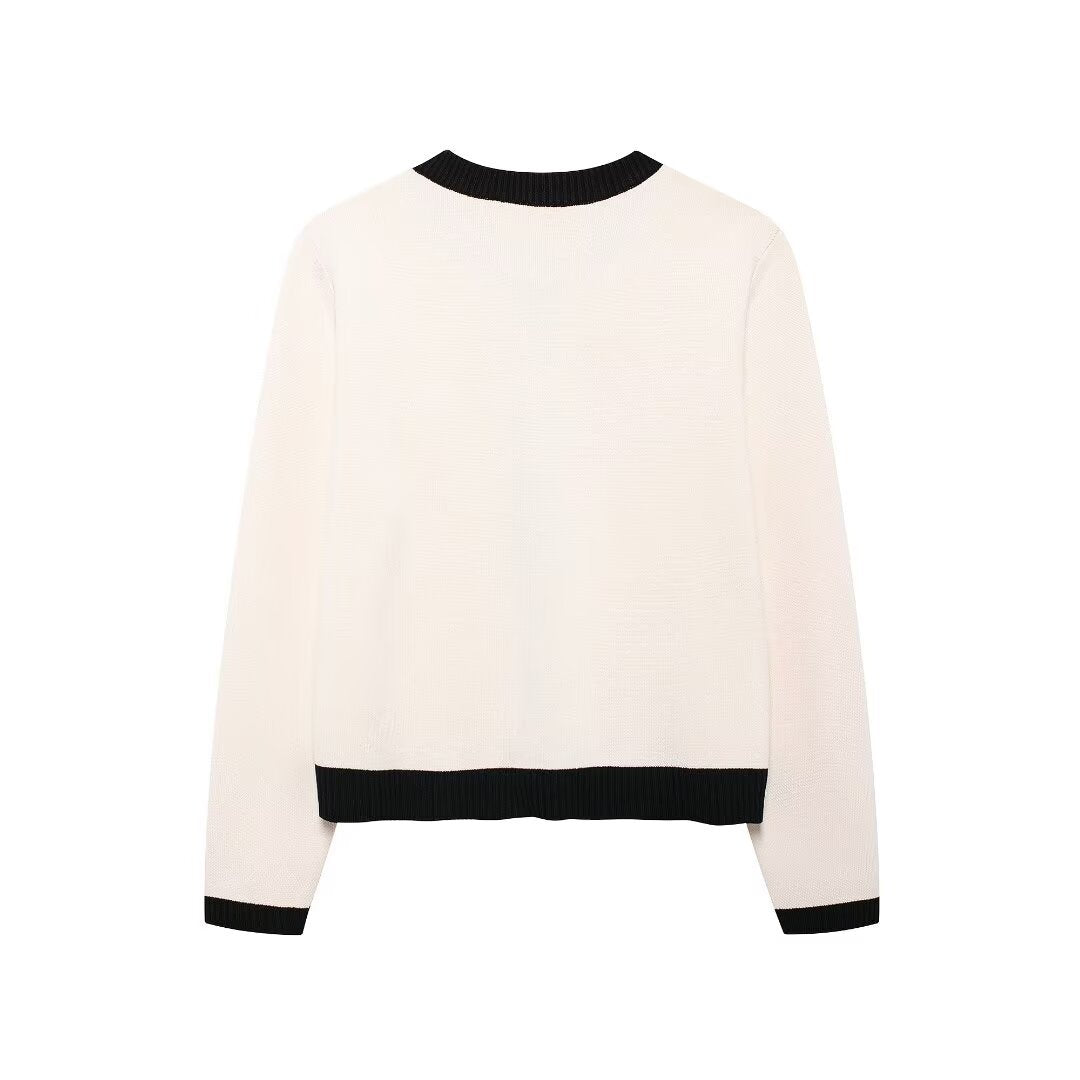 Vera - Slim-Fit Cardigan in Chic Doré