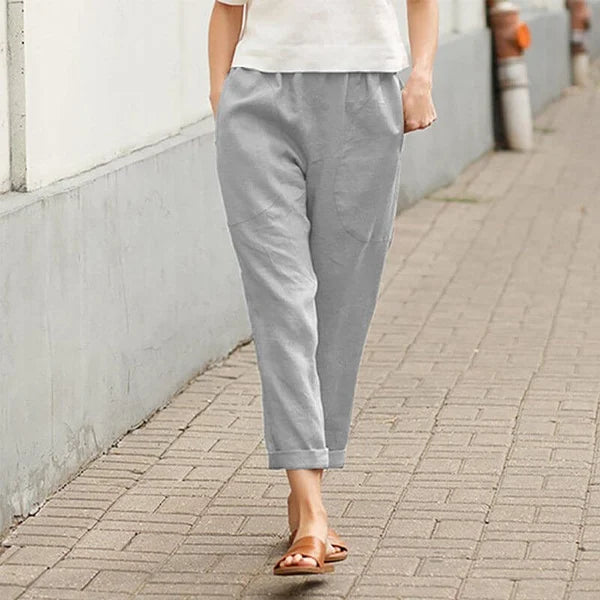 Ember - Weite Hosen aus Leinen und Baumwolle