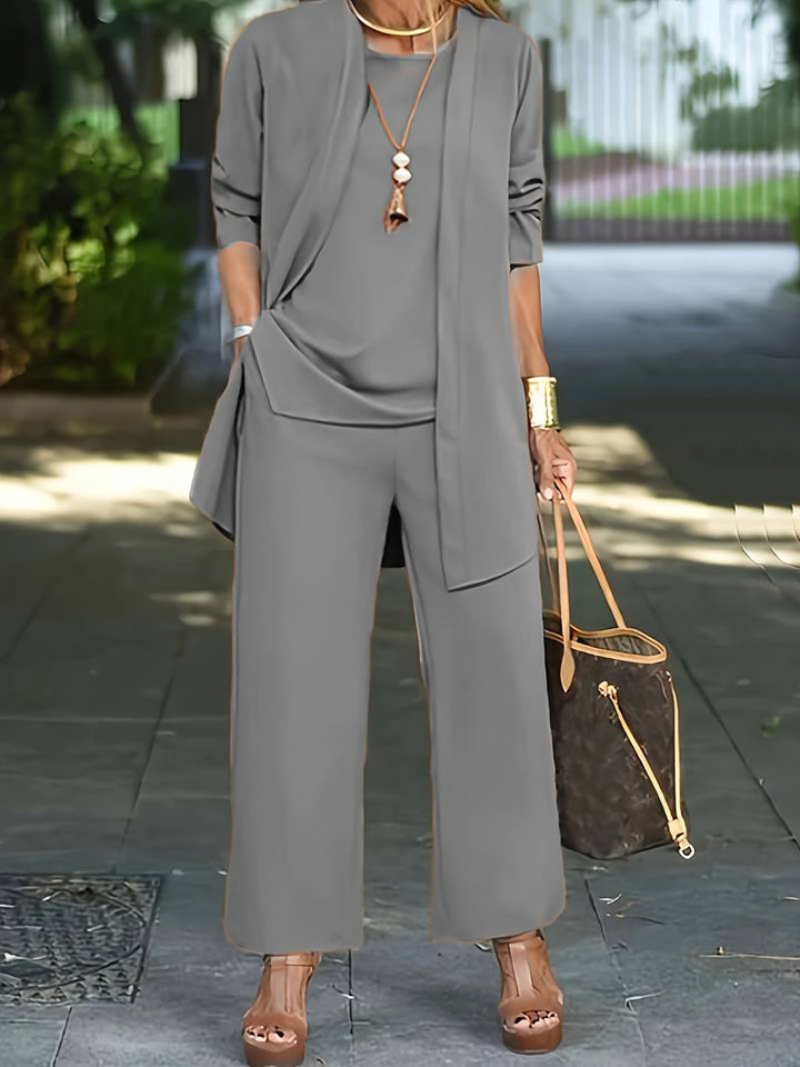Regine - Elegantes 3-teiliges Strick-Set