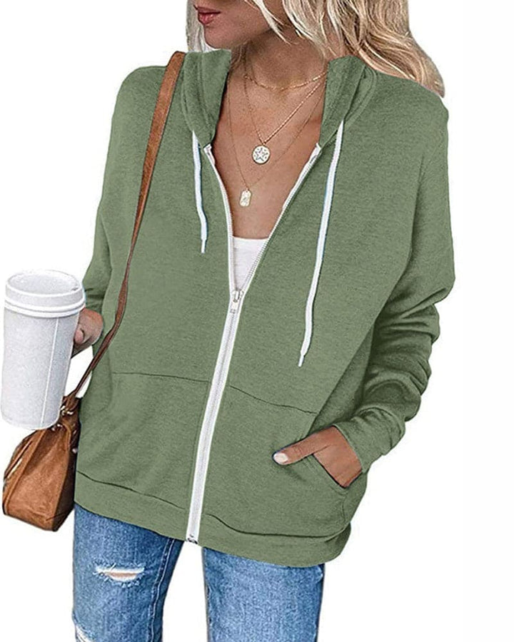 CloudZip - Weiche Baumwoll-Mischung Sweatshirt